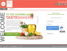 Tablet Screenshot of cookinglighttastemakers.com